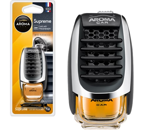 Ароматизатор на дефлектор AROMA CAR SUPREME Anti Tobacco 92049