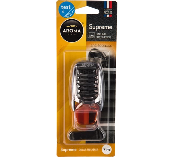 Ароматизатор на дефлектор AROMA CAR SUPREME Anti Tobacco 92049