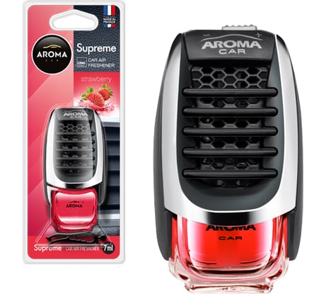 Ароматизатор на дефлектор AROMA CAR SUPREME Strawberry 92139