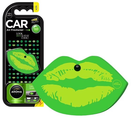 Полимерный ароматизатор AROMA CAR LIPS Fancy Green 92562