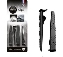 Полимерный ароматизатор AROMA CAR CLIPS black 92381