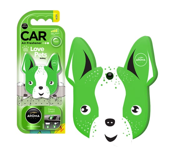 Полимерный ароматизатор AROMA CAR DOG Fancy Green 92566