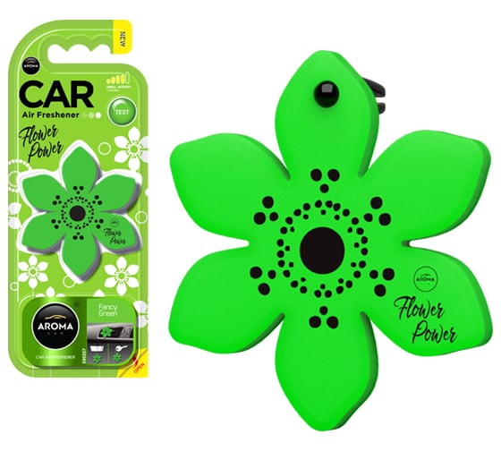 Полимерный ароматизатор AROMA CAR FLOWER Fancy Green 92558 1