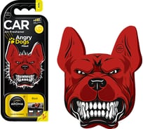 Полимерный ароматизатор AROMA CAR ANGRY DOGS Black 83185