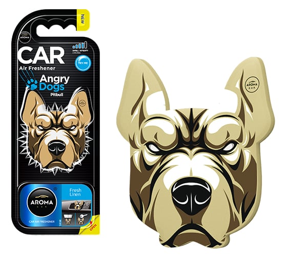 Полимерный ароматизатор AROMA CAR ANGRY DOGS Fresh Linen 83183 1