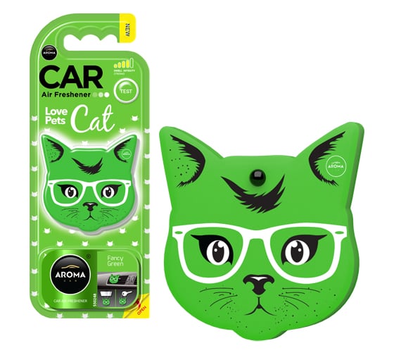 Полимерный ароматизатор AROMA CAR CATS Fancy Green 92570 1