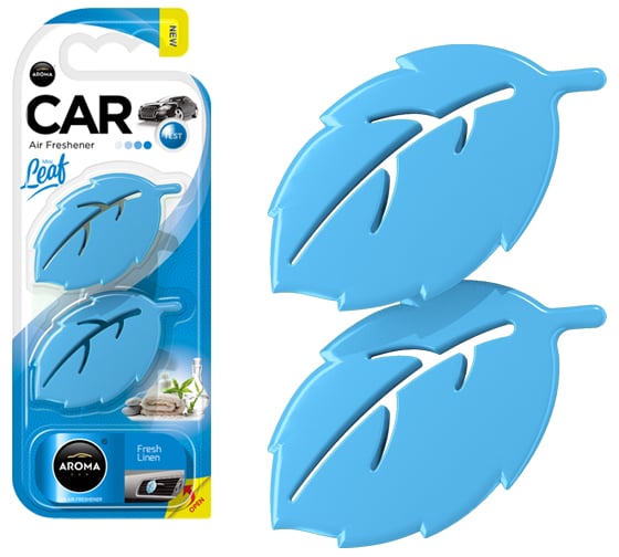 Полимерный ароматизатор AROMA CAR LEAF 3D mini Fresh Linen 83132 1