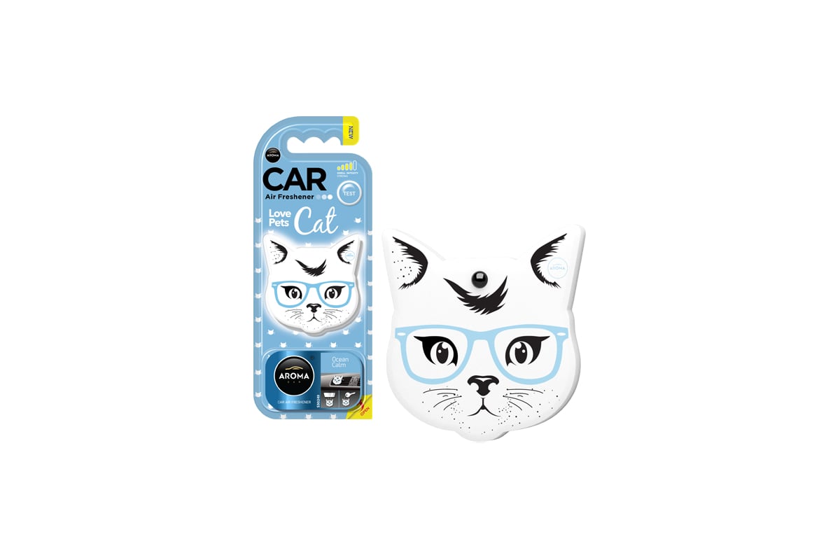 Полимерный ароматизатор AROMA CAR CATS Ocean Calm 92569 - выгодная цена,  отзывы, характеристики, фото - купить в Москве и РФ