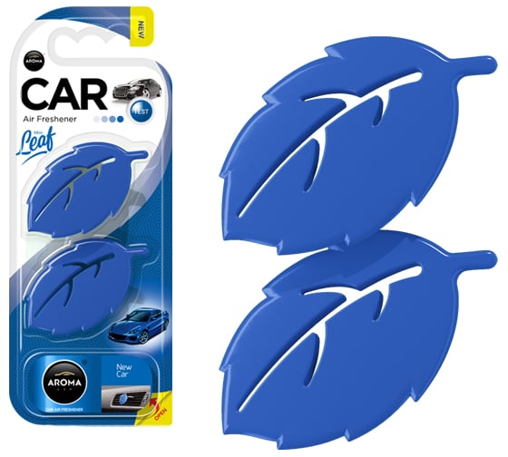 Полимерный ароматизатор AROMA CAR LEAF 3D mini New Car 83135