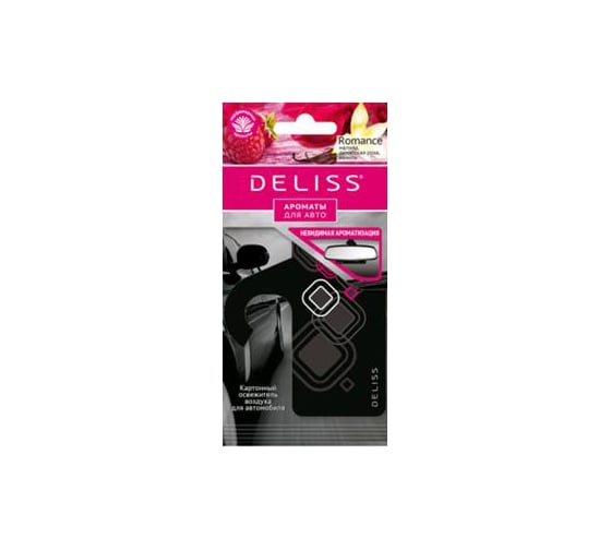 Картонный освежитель воздуха для автомобиля DELISS Romance 25265 AUTOP006.02/01 1