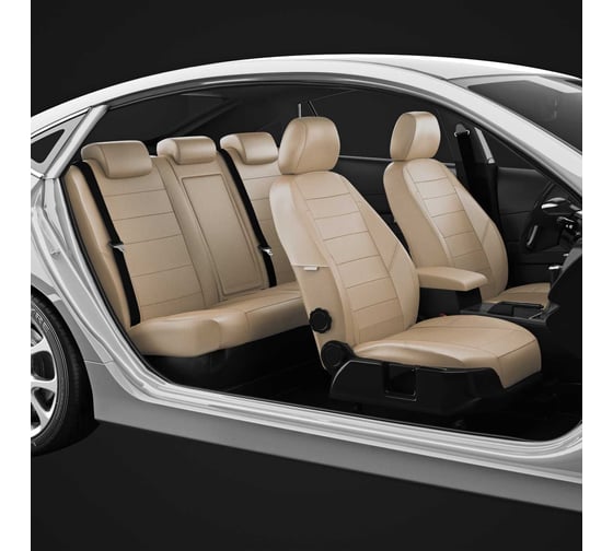 Авточехлы AVTOLIDER1 для Mercedes Benz A-classe W176 с 2012-н.в. хэтчбек задняя спинка 40 на 60, сиденье единое MB17-0103-EC26 1