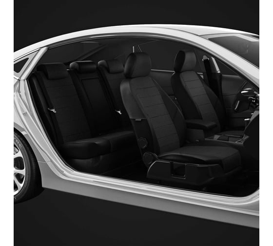 Авточехлы AVTOLIDER1 для Mercedes Benz A-classe W176 с 2012-н.в. хэтчбек задняя спинка 40 на 60, сиденье единое MB17-0103-KK8 1