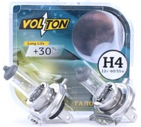 Лампа галогенная VOLTON H4 12В 60/55 Вт +30 2 шт. VLT009