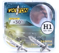 Лампа галогенная VOLTON H1 12В 55 Вт + 30 2 шт. VLT017