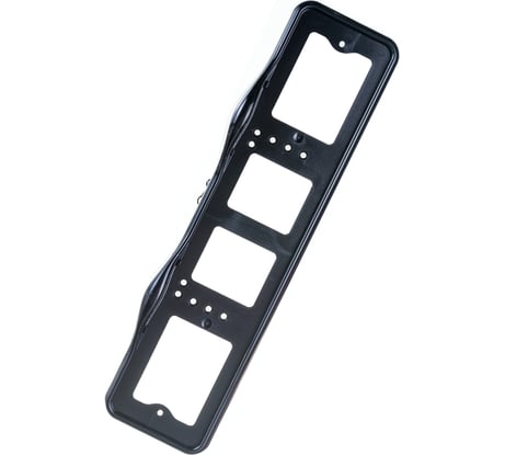 Пластмассовая рамка номерного знака с подсветкой верхней черная DolleX SPL-59