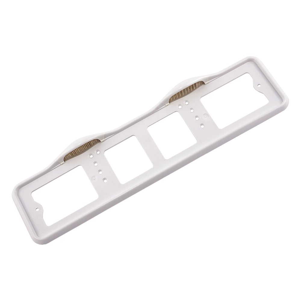 Пластмассовая рамка номерного знака с подсветкой верхней белая DolleX .