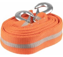 Буксировочный трос ПромСтроп 12 т, длина 5 м, ширина 75 мм, два слоя (крюк-крюк) 4687204788796