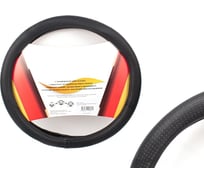 Оплетка на руль GARDE перфорированная, экоКожа, М 37-39 см, черная G107701