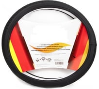 Оплетка на руль GARDE косичка, экоКожа, М 37-39 см, черная G107705