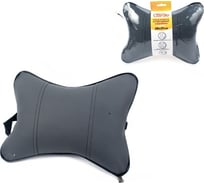 Подушка на подголовник GARDE 28x21 см, карабин, эко-кожа, темно-серая GTX04KGG