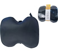 Подушка на подголовник GARDE 30x28 см, карабин, эко-кожа, перфорация, черная GTX06PB