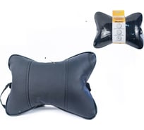 Подушка на подголовник GARDE 28x21 см, карабин, эко-кожа, черная GTX04KGB