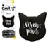 Полимерный ароматизатор AROMA CAR CATS QUOTES Black 83196 1