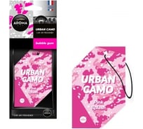 Картонный ароматизатор AROMA CAR URBAN CAMO Pink Splash 83167