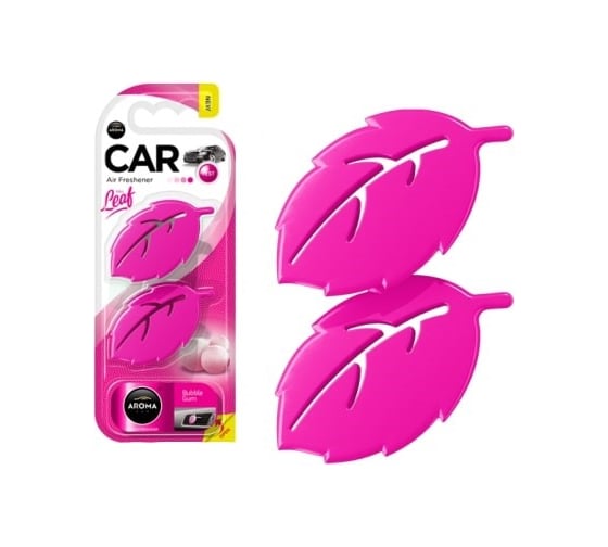 Полимерный ароматизатор AROMA CAR LEAF 3D mini Bubble Gum 83130 1