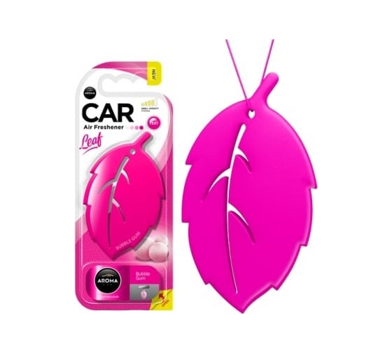 Полимерный ароматизатор AROMA CAR LEAF 3D Bubble Gum 83124 1