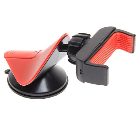 Держатель телефона BLACK/RED 360 40-90мм на стекло и панель приборов Автостоп PАвтостоп H-6020 433993
