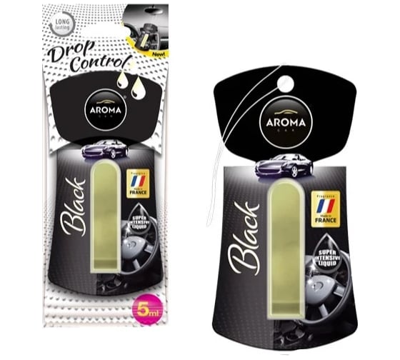 Ароматизатор мембранный AROMA CAR DROP CONTROL Black 92291