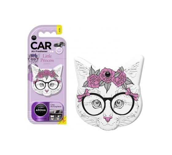 Полимерный ароматизатор AROMA CAR ART CATS - PRINCESS Cosy Atmosphere 83190 1