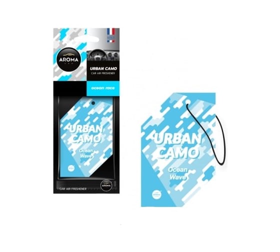 Картонный ароматизатор AROMA CAR URBAN CAMO Ocean Wave 83166 1
