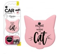 Полимерный ароматизатор AROMA CAR ART CATS QUOTES Bubble Gum 83197