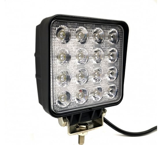 Светодиодная фара Вымпел WL-148CF ближний свет, кв. мет. корп. 16 LED, 48W/ 5200 16247424