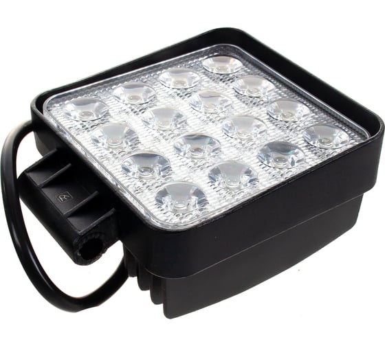 Светодиодная фара Вымпел WL-148CF ближний свет, кв. мет. корп. 16 LED, 48W/ 5200