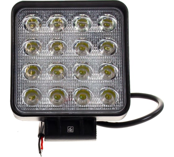 Светодиодная фара Вымпел WL-148CF ближний свет, кв. мет. корп. 16 LED, 48W/ 5200