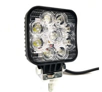 Светодиодная фара Вымпел WL-132F ближний свет, квадратная металлический корпус 9 LED по кругу, 27W 5207