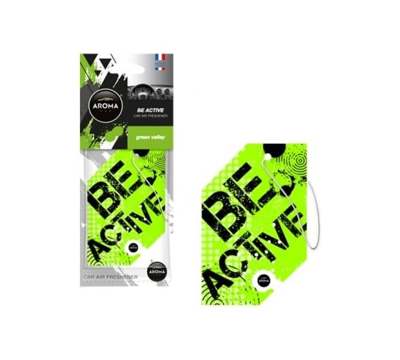 Картонный ароматизатор AROMA CAR BE ACTIVE Green Valley 83160 1