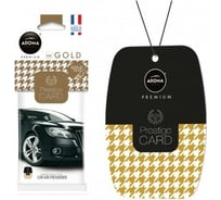 Картонный ароматизатор AROMA CAR PRESTIGE CARD Gold 92666