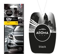 Картонный ароматизатор AROMA CAR CITY Black 92667