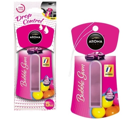 Мембранный ароматизатор AROMA CAR DROP CONTROL Bubble Gum 92288 1