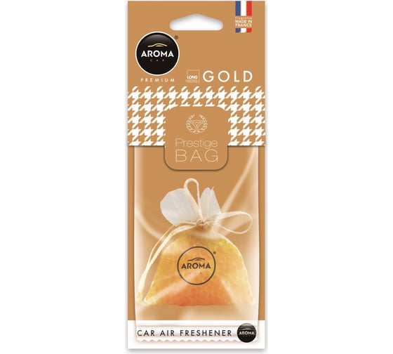 Подвесной ароматизатор AROMA CAR PRESTIGE WOOD Gold 92513