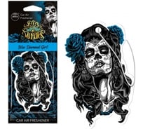 Картонный ароматизатор AROMA CAR DIA DE LOS MUERTOS Blue Diamond Girl 83116