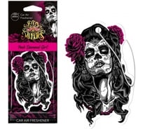 Картонный ароматизатор AROMA CAR DIA DE LOS MUERTOS Pink Diamond Girl 83116