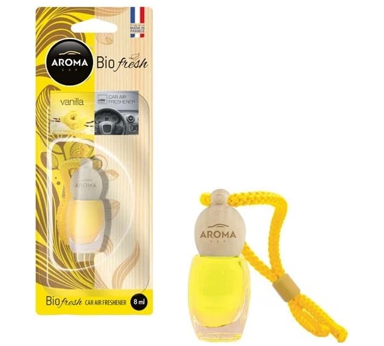 Подвесной ароматизатор AROMA CAR BIO FRESH Vanilla 92082 1