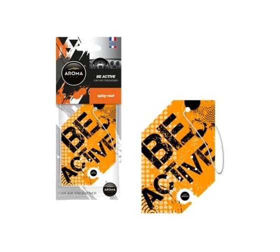 Картонный ароматизатор AROMA CAR BE ACTIVE Spicy Root 83163 1