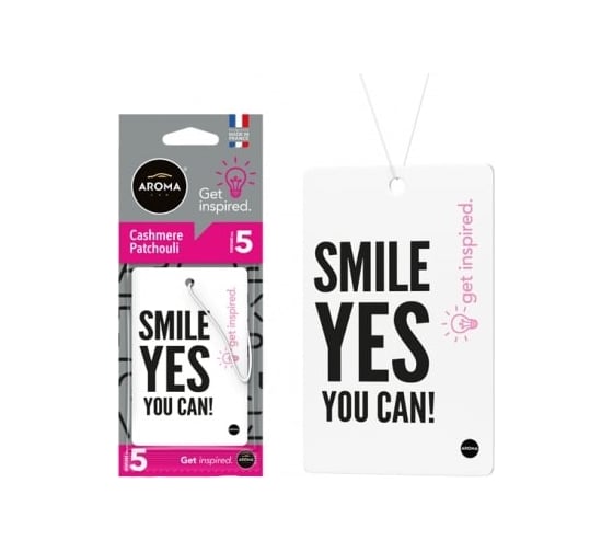 Картонный ароматизатор AROMA CAR GET INSPIRED Cashmere Patchouli 92730 1