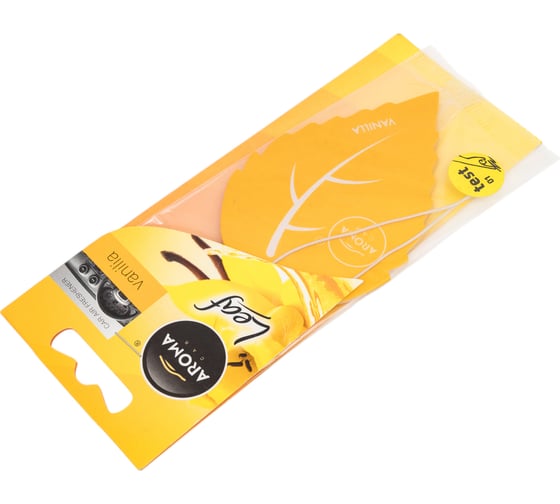 Картонный ароматизатор AROMA CAR LEAF Vanilla 92089